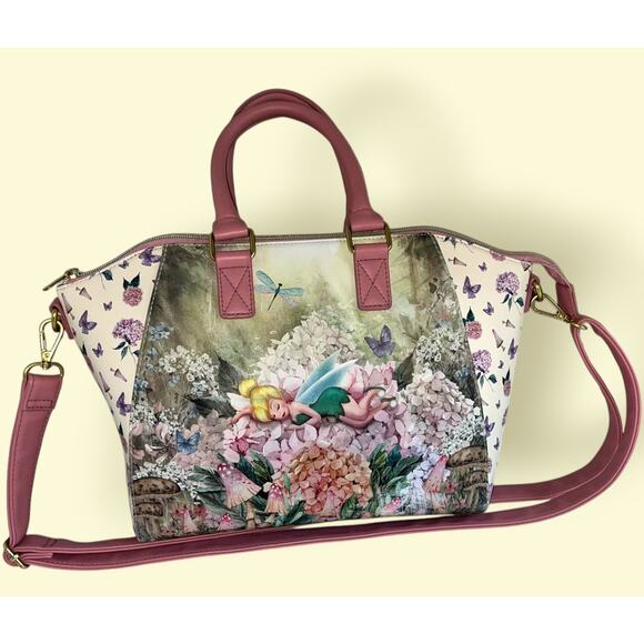 Loungefly Disney Tinker Bell Flower Nap Satchel Bag - please read description - Picture 1 of 7